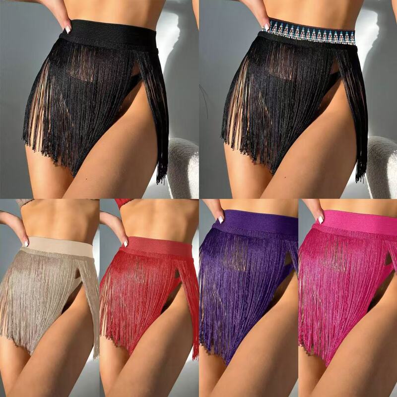 2026 European and American Foreign Trade New Style Beach Tassel Mini Skirt Bikini Beach Vacation Swimsuit Half-Length Cover-Up Skirt Wholesale
