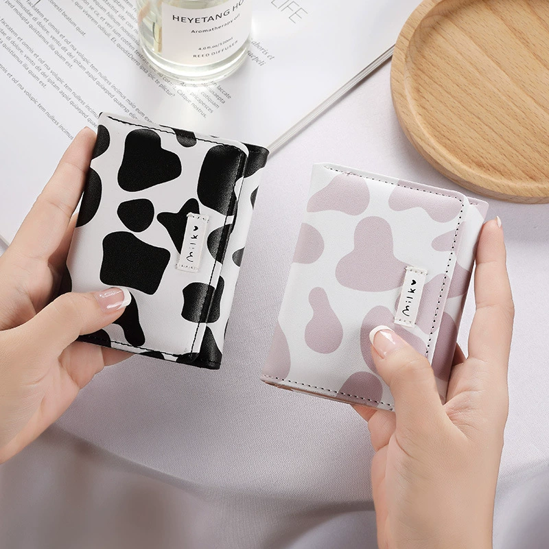 Folding wallet, brand cute short shoulder bag
