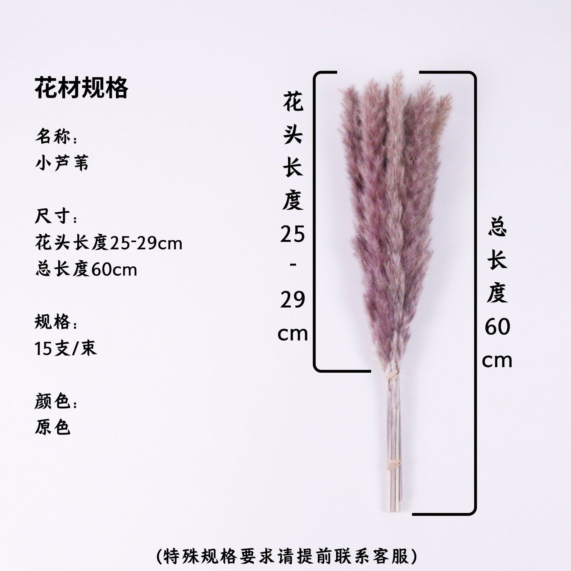 기본 색상 꽃 머리 25-29cm