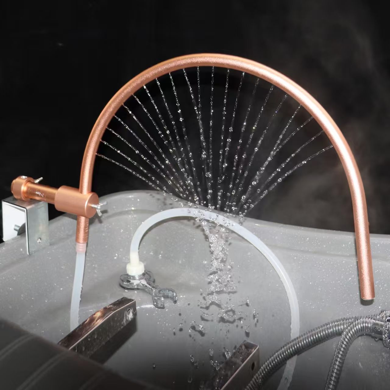 Cross-Border Water Circulation Head Rinse Upgraded Version Ceramic Basin Universal Elbow Spa Water Shampoo Artifact Wholesale