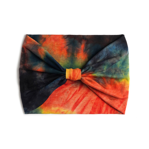 18cm Wide European and American Ultra-Wide Version Waist-Bound Sports Dye-Straight Fashion Yoga Women Hairband Scarf Manufacturer Wholesale