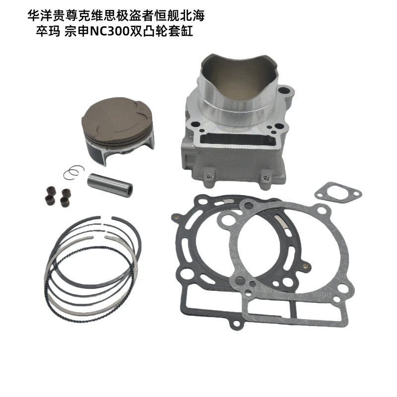 Ready-Stock Motorcycle Parts Suitable for Huayang Guizun Hengjian Beihai Zuoma Zongshen Nc300 Dual Cam Cylinder Kit