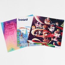 定制超细纤维眼镜布涤纶数码印眼镜布涤锦镜片清洁布手机擦拭布