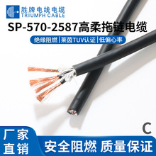 高柔拖链570-2587 1.0MM 1500万次柔软耐折耐寒编码器数控线