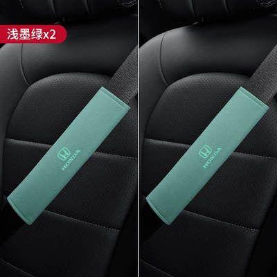 Accord Fit Plantronics Odyssey – Seat belt shoulder pad - honda-green-suede-pair