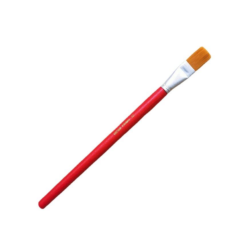 Набор кистей для масляной живописи Chuangyi № 1-12, красные нейлоновые кисти для масляной живописи, набор кистей для цветной живописи, оптовая продажа