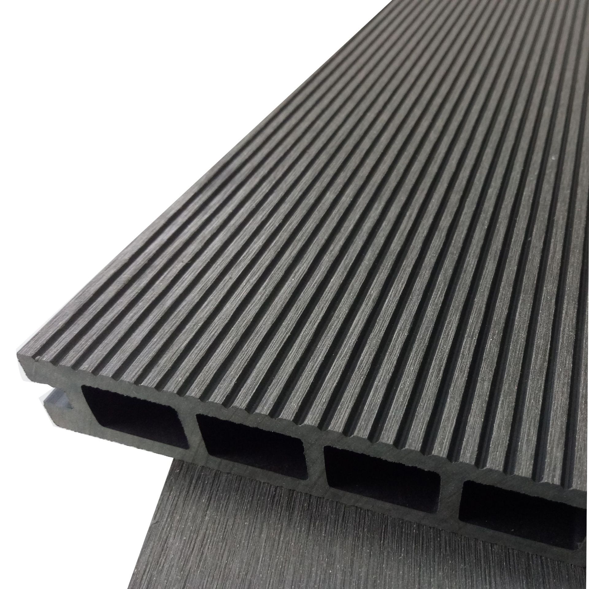 Madera de plástico WPC piso generación agujero redondo 135*25 protección ambiental material de madera de plástico jardín decoración al aire libre tablero anti-corrosión Madera