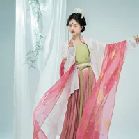 Оригинальный двубортный халат Hanfu с прямым воротником и длинными рукавами, весенняя чайная церемония, женская шаль, аксессуар, осень 2023, новый стиль.