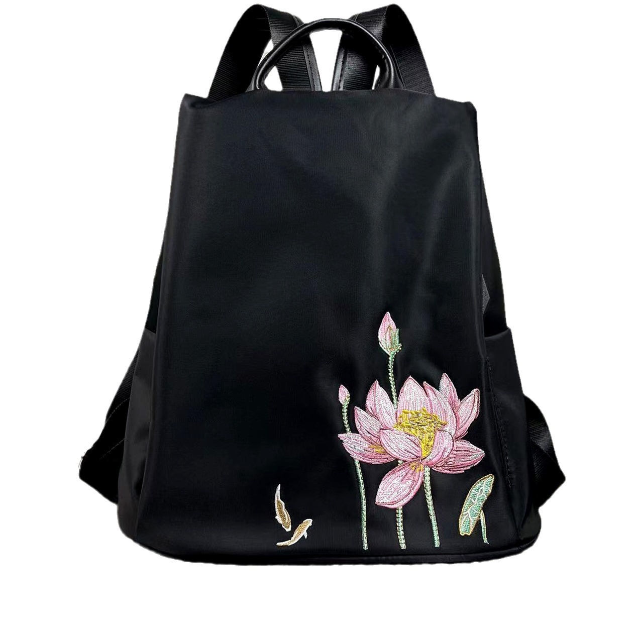 Large capacity ethnic style bag manufacturers embroidered women's versatile Oxford cloth shoulder bag embroidered women's bag wholesale