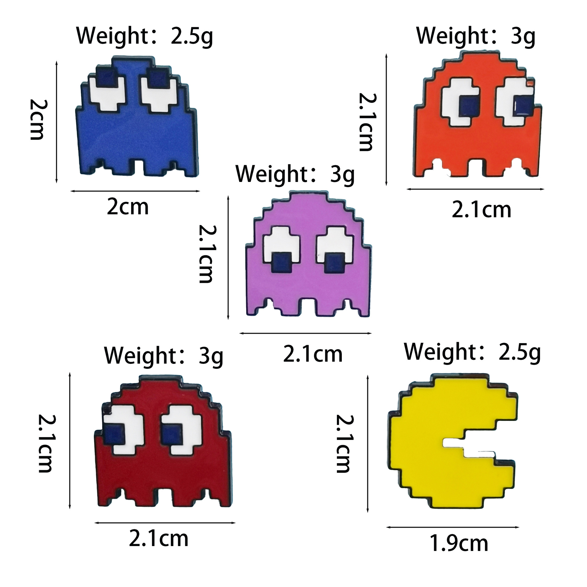 Broche de estilo amateur de dibujos animados Juego creativo de cinco colores Doudoman Alloy Drop Oil Pin Insignia Accesorios de vestir