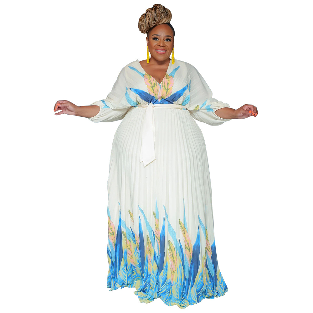 476g Weight Maxi Long Dress Dress Length Type Long Sleeve Sleeve Length Regular Dress Dresses Type Regular Sleeve Sleeve Type Woven, Spandex, Polyester Fabric Type High Waist Waist Line Daily Occasion V Neck Neckline Regular Fit Fit Type Printing Pattern Spring, Autumn Season Printing Design Elegant Style Wholesale Elegant Printing Printing Daily V Neck Long Sleeve Regular Dress 15