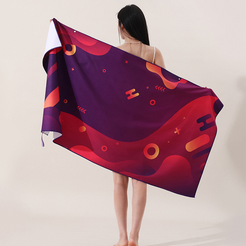 0975 geometric red (double-sided velvet)