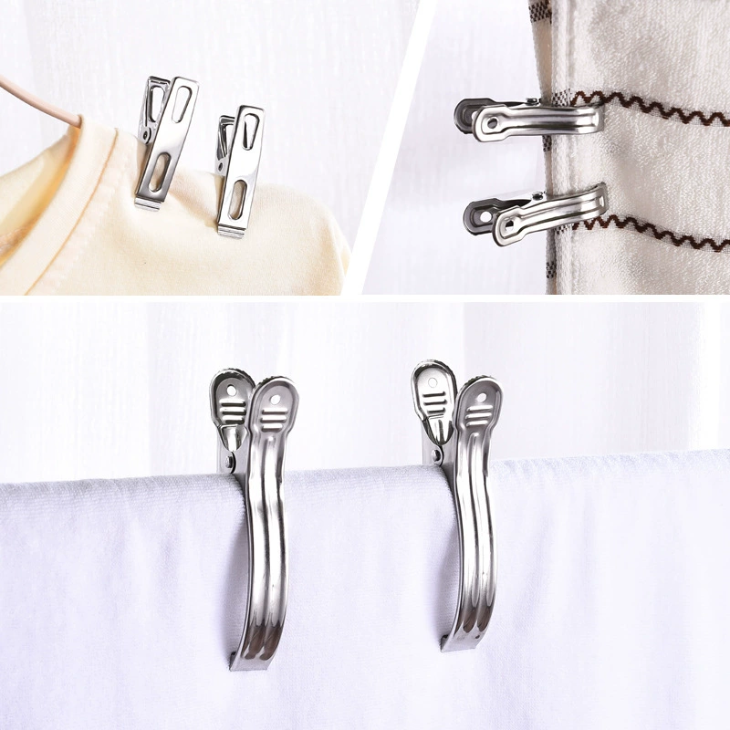 Зажим из нержавеющей стали пружинный зажим одиночный зажим отверстие ветрозащитный зажим держатель носки