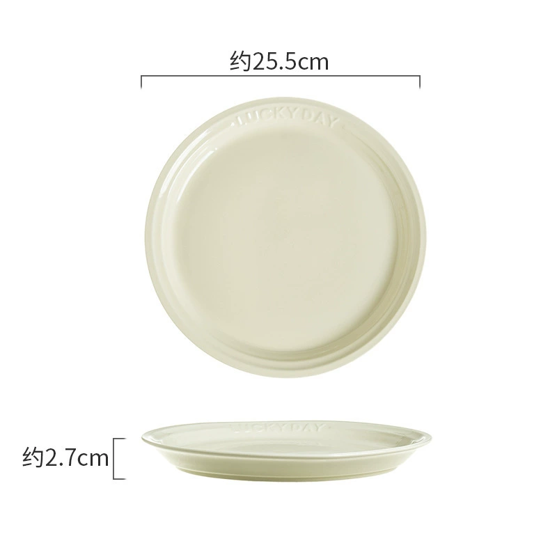 Underglaze color thick bowls and plates for housewarming, high-looking tableware and dishes sets, rice bowls, household simple bowls, spoons, soup bowls and plates