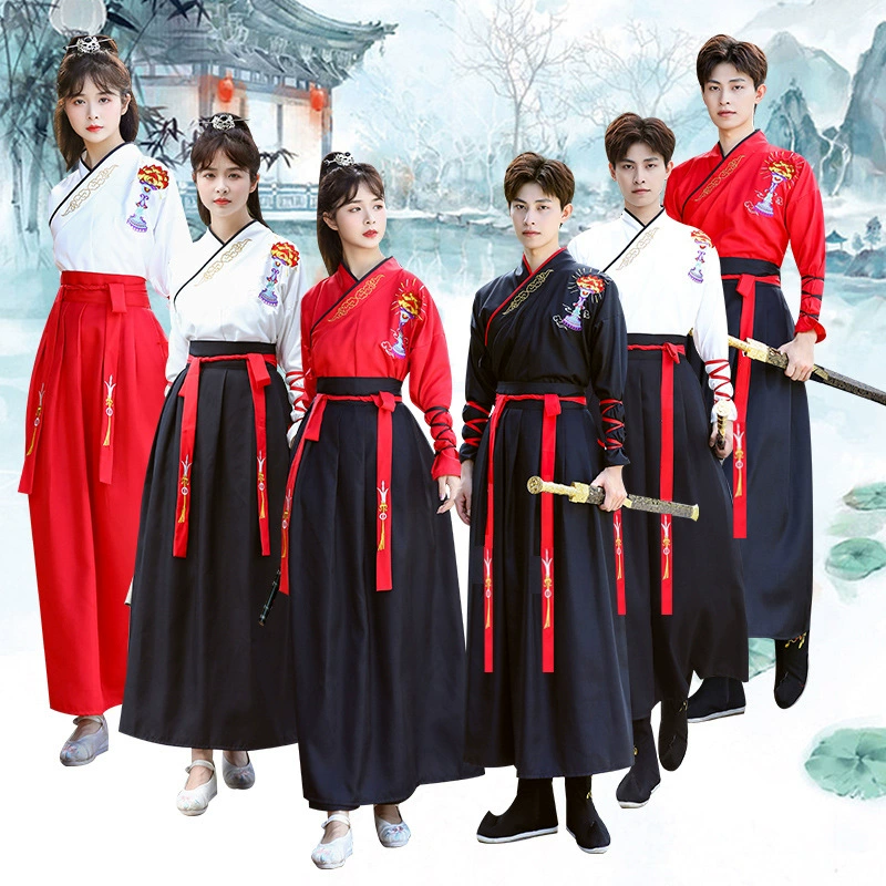 Новый улучшенный костюм Hanfu Baolian Lantern