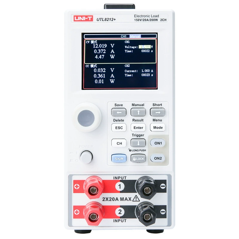 Unilide UTL8211+, UTL8212+ программируемая электронная нагрузка постоянного тока с 2.8inch дисплеями
