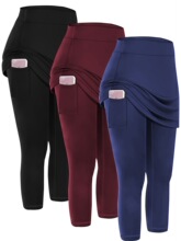 F 21297 Women's Side Pocket Yoga Pants Ůʿ�˶��� ŷ���羳