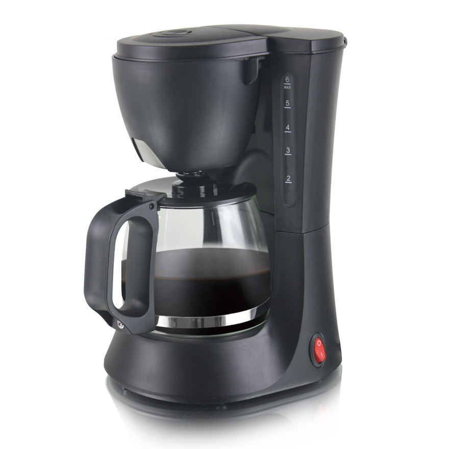 Máquina de café de 600ml goteo mini cafetera de goteo americana oficina doméstica doble uso de una operación de botón para hervir