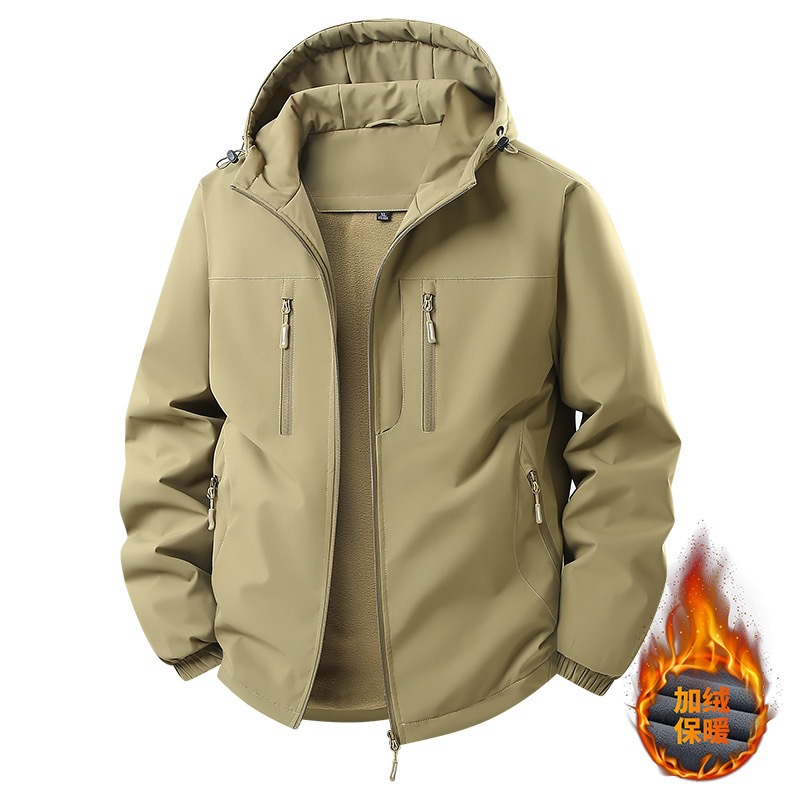 Winter high-quality fashion men's cotton-padded jacket with fleece lining, hooded, plus-size, casual, thickened, and warm, new style cotton coat