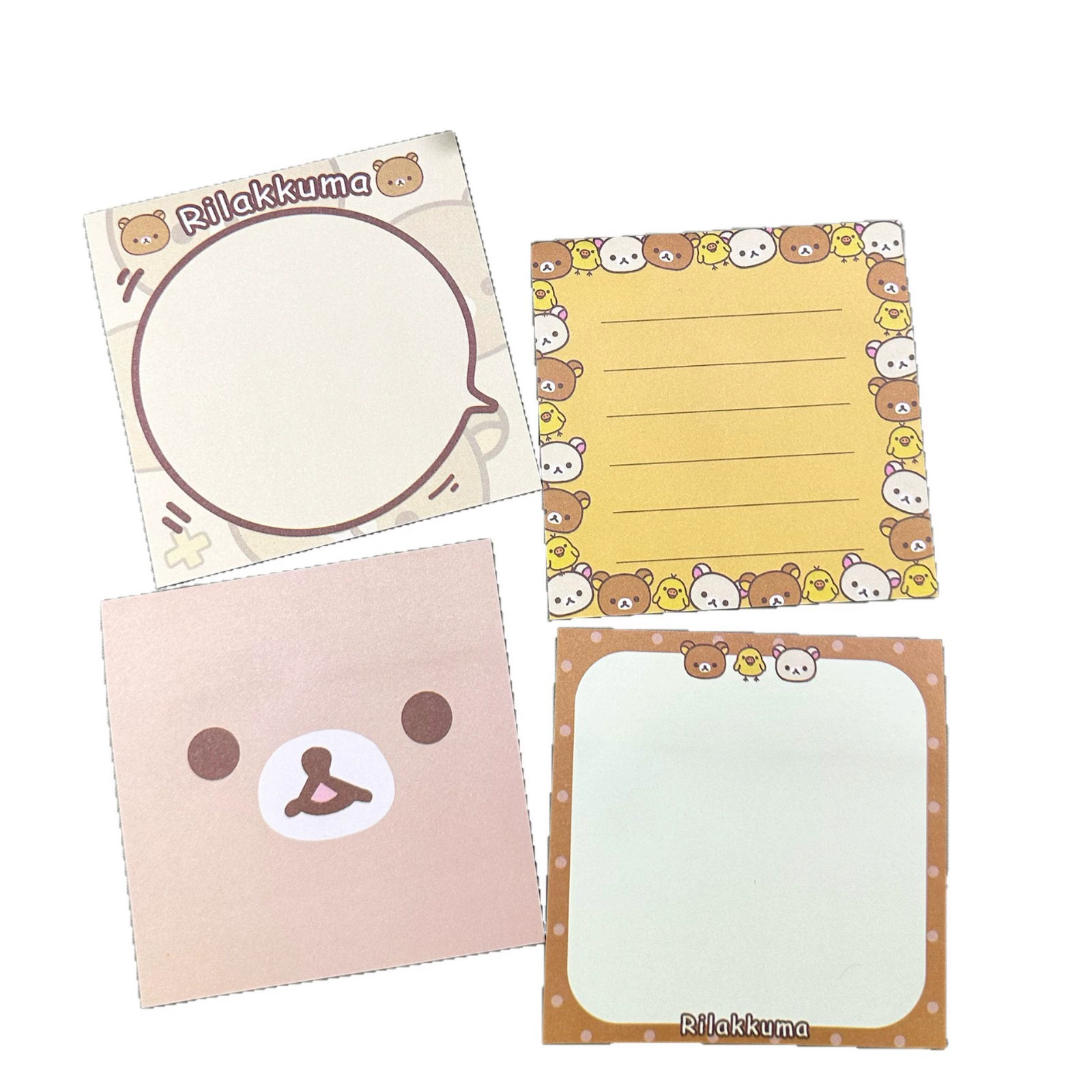 Rilakkuma cute sticky notes with sticky high-looking ins style student class notes tearable sticky notes N times