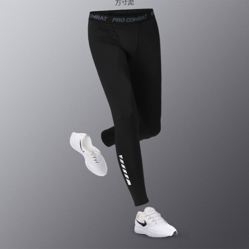 Tight-fitting running thin quick-drying men's training sports student fitness suit set for spring and summer morning runs, two-piece set basketball pants factory