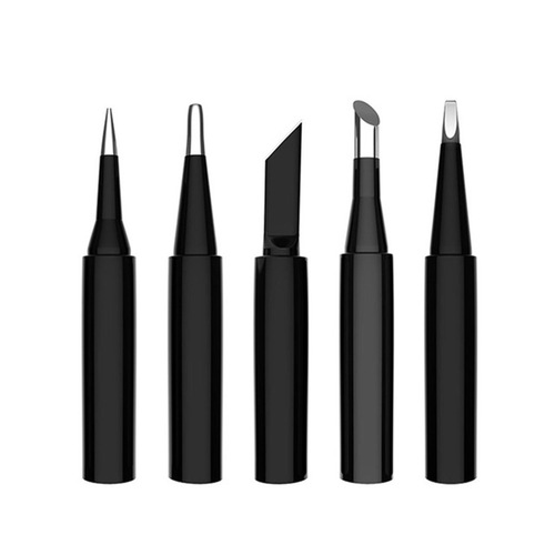 5-piece set of environmentally friendly constant temperature soldering iron tips, internal heating type fast soldering B-type round head soldering tip 936 universal electric welding tip