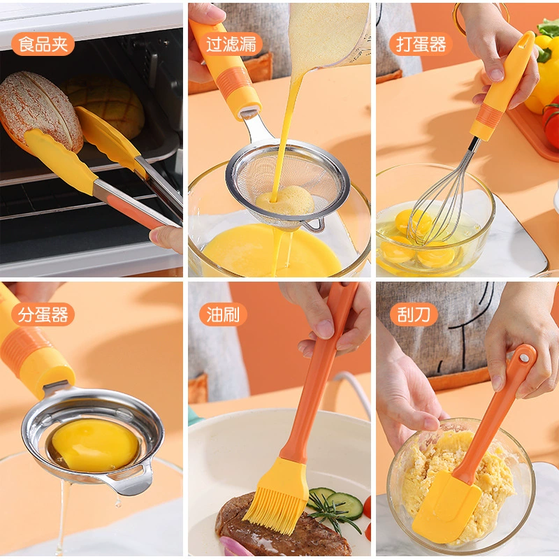 Silicone kitchenware, tools set, scraper
