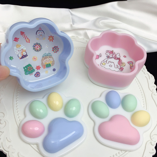 Fat Yak DIY Sanding Cat Claw Storage Box Droplet Mold Display Accessories Storage Box Silicone Mold on Amazon