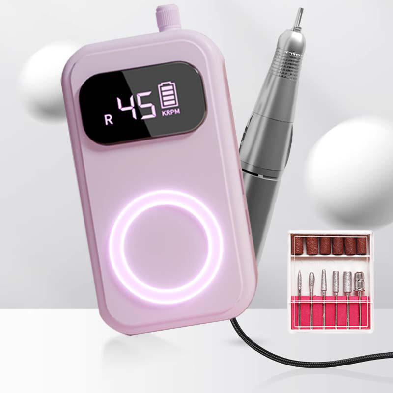 クロスボーダー新しいポータブルマニキュアプロフェッショナルマニキュアリムーバー 45000 rpm 電池式マニキュア研磨機で角質を研磨|undefined