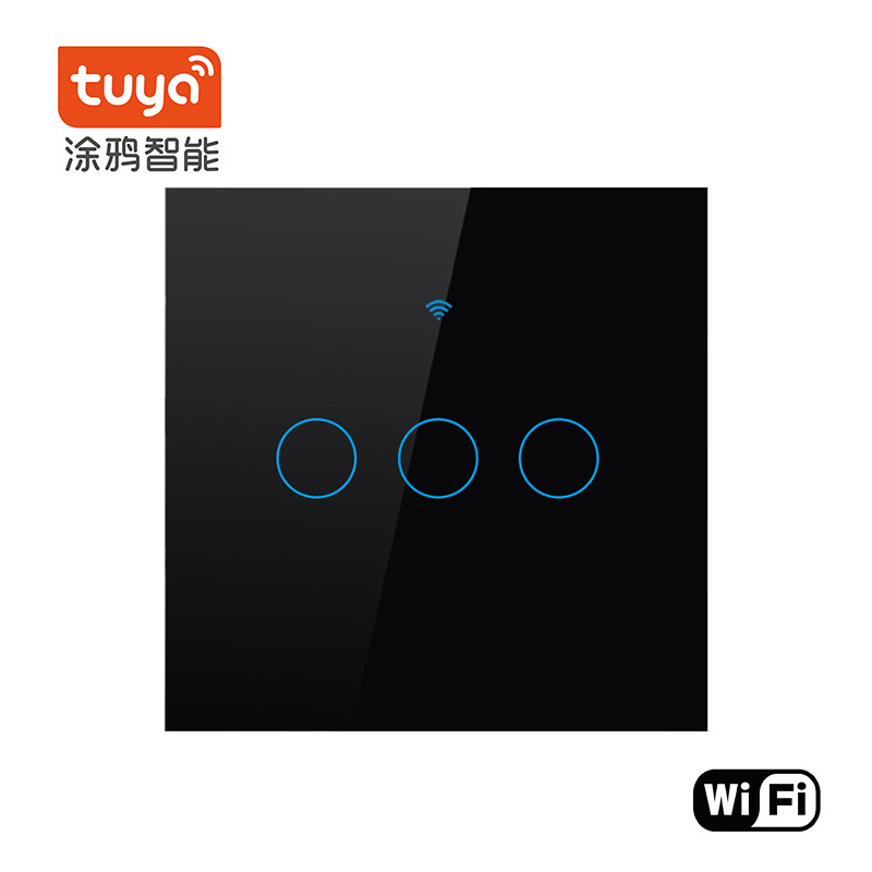 Interruptor inteligente Tuya tipo 86, interruptor WiFi con panel de vidrio templado, control remoto por aplicación móvil y control por voz. image 9