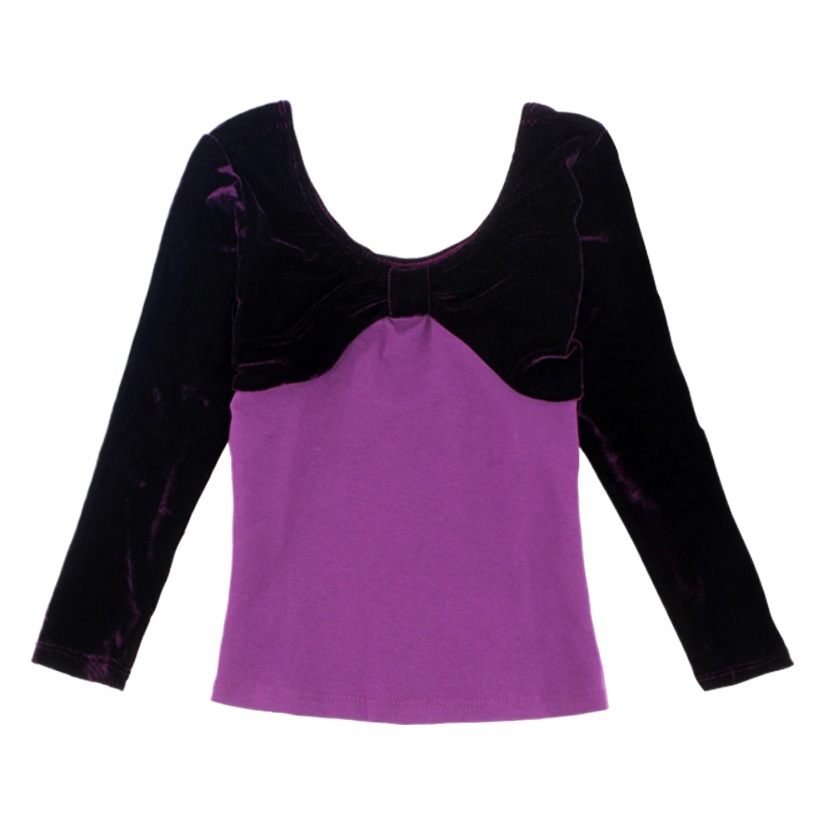 Ropa de baile para niños ropa de práctica de Primavera de manga larga de baile chino Top split Ropa de baile de lana ropa de baile latino al por mayor