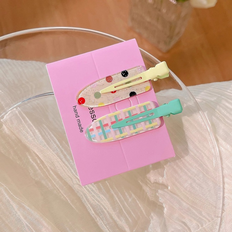 ネット赤ドーパミンジュースシリーズ無痕ヘアピン甘いアイデアアヒル口クリップ額砕髪前髪サイドクリップ|undefined