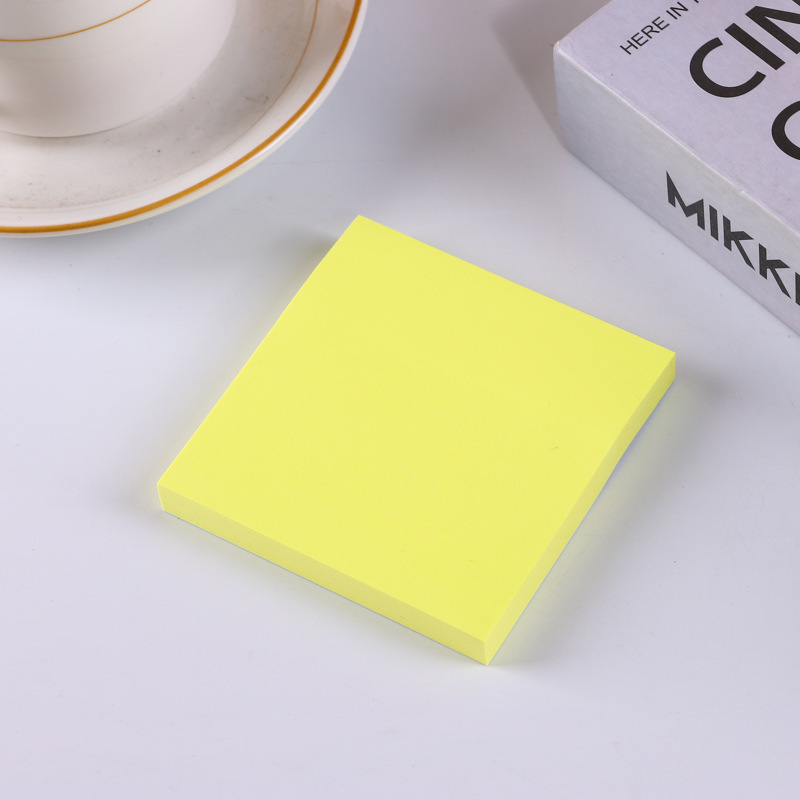 Papel fluorescente color pegatina de color fuerte color simple estudiantes n veces pegatina cuadrada nota de nota