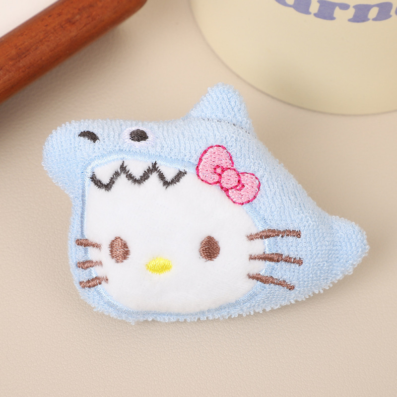 甜美KT猫布艺配件高颜值少女心发夹饰品配件可爱kitty猫辅料批发|undefined