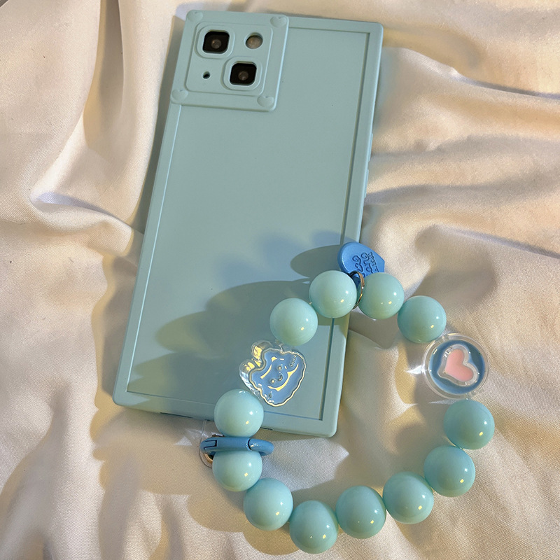 35g Weight Mobile Phone Chain Classification 1 Piece Quantity Daily Occasion Beaded Material Heart Shape, Flower, Strawberry Pattern Epoxy Design Simple Style Style 1 Piece Simple Style Heart Shape Flower Strawberry Beaded Epoxy Mobile Phone Chain 1