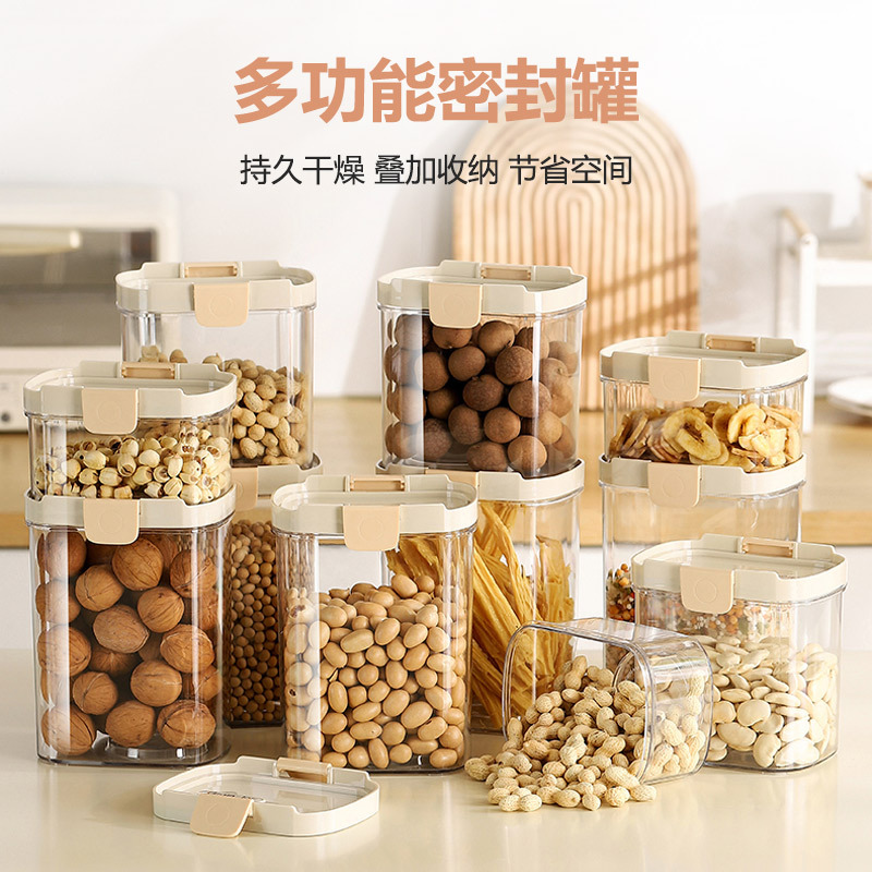 Hũ đựng trong suốt nhà bếp