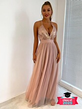 C 36293 Sexy Slit Backs Evening Gown �Ը�¶�������