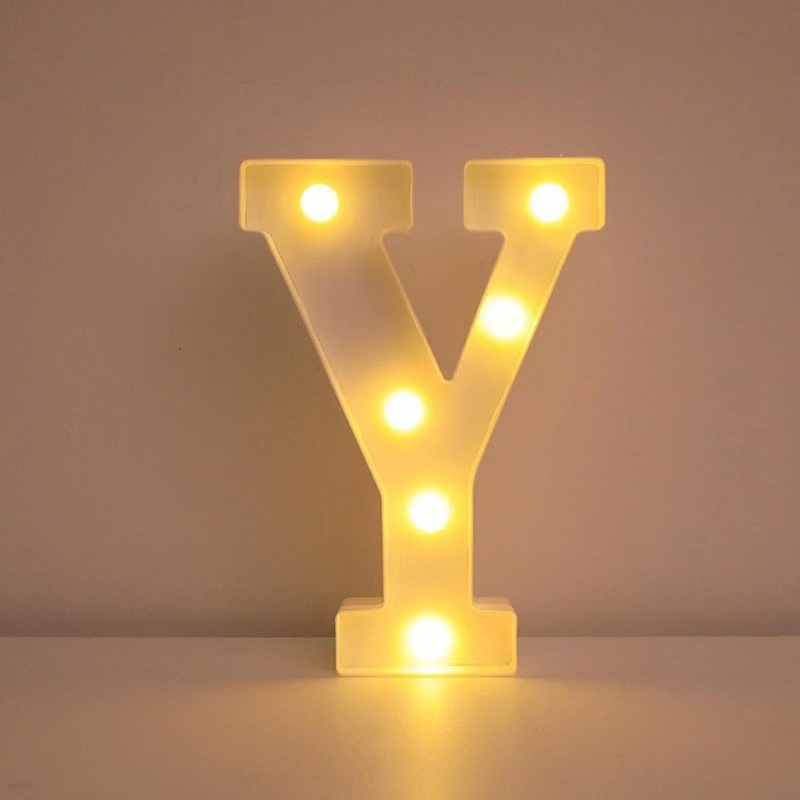 26 lámparas de letras INS viento digital modelado luz de atmósfera propuesta de boda fiesta de cumpleaños decoración de luces