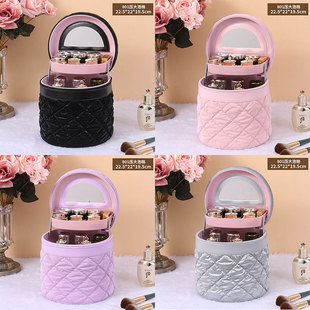 Leisure Travel Household Storage Universal Portable Lock Bucket Bag Cosmetic Case Large Capacity Accompanying Gift Box