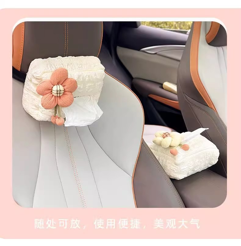 Car Tissue Box, Car Tissue Holder, Car Interior Decoration Accessories, Car Tissue Bag, Car Tissue Box
