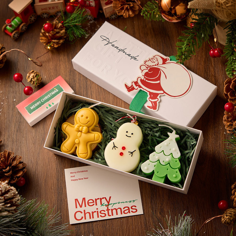クリスマスアロマキャンドルギフトボックス、クリエイティブな手作りフレグランス、ホリデーギフト、クリスマスプレゼント、スタイリッシュなキャンドル卸売|undefined