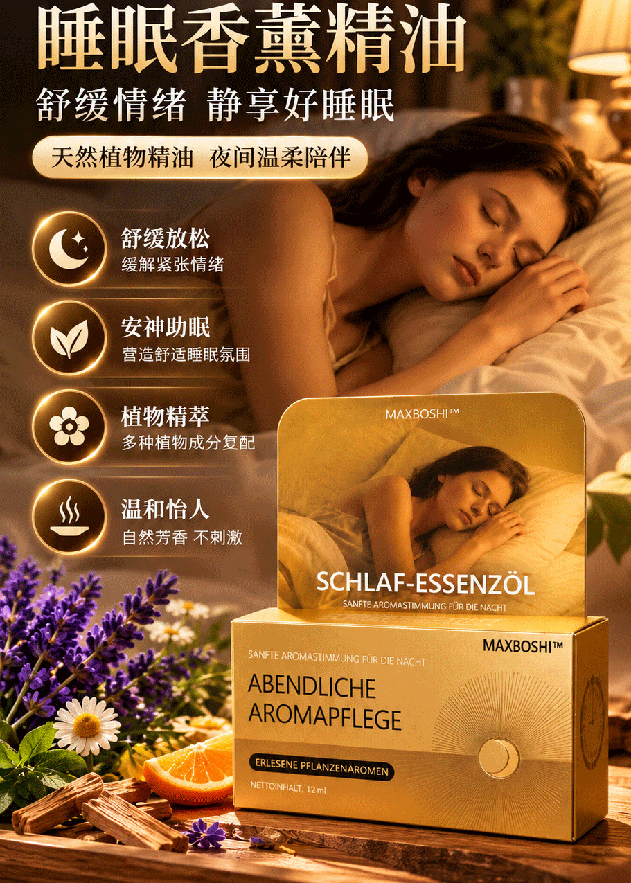 Sleep Aromatherapy Essential Oil Custom Plant Extract Bedside Diffuser Fragrance for Home Relaxation quality and texture