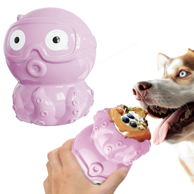 Товары для домашних животных, оптовая продажа с фабрики, новая популярная компания Amazon, лизание собаки, медленная кормушка, осьминог, игрушка для медленного кормления собаки