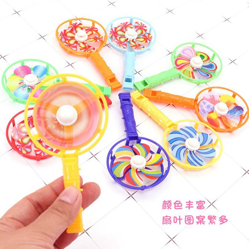 Small whistle, plastic windmill toy, nostalgia, Birthday gift