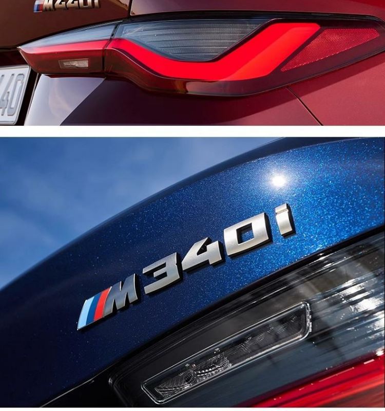 Suitable for BMW gray M330i, M340i, M430i, M530i, M540i, and 550i models; used for the rear emblem and number plate