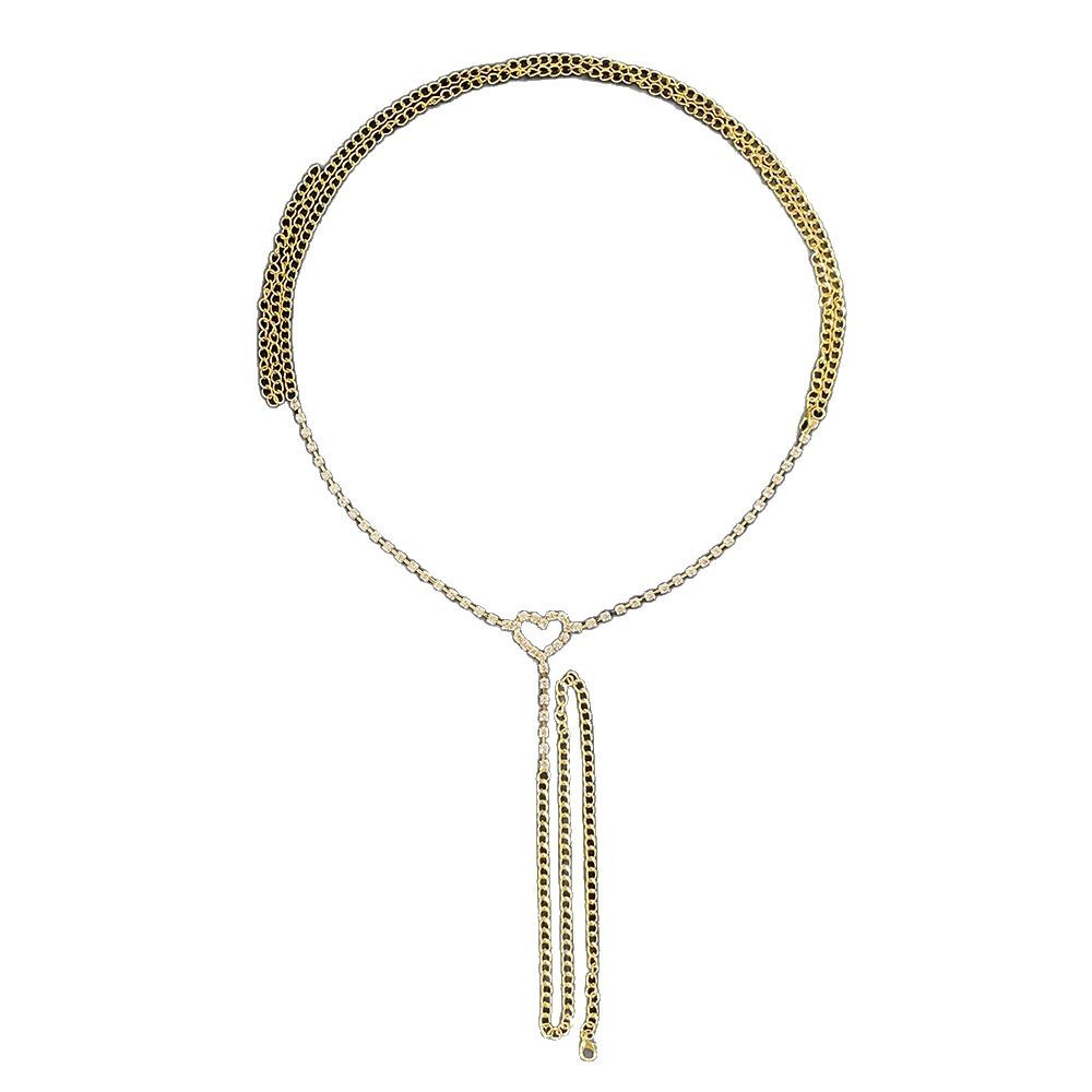 Collana da donna con strass, stile transfrontaliero europeo e americano, sexy bikini con cuore cavo, gioiello per il corpo._voghion.com