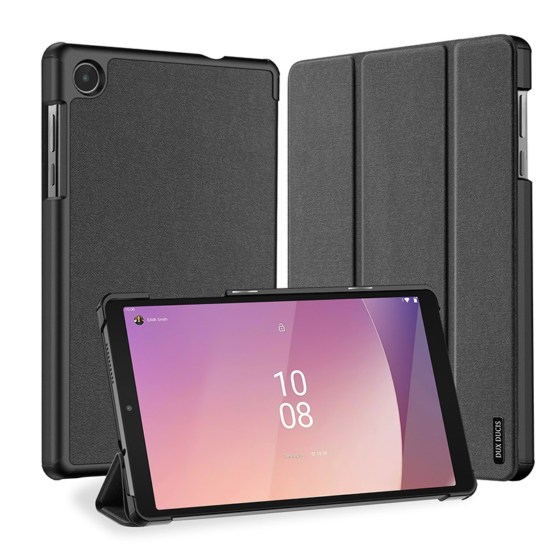 Aplicable a Lenovo tabm8 tableta caja protectora al por mayor de la fábrica lenovoM9 Flip triple gota-caja de cuero resistente al nuevo producto