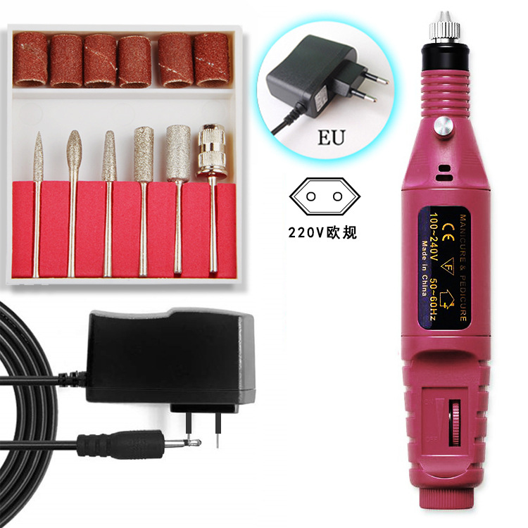 Deseo transfronterizo Amazon uñas máquina de pulir removedor de uñas máquina de esmalte de uñas traje de uñas pluma pulido