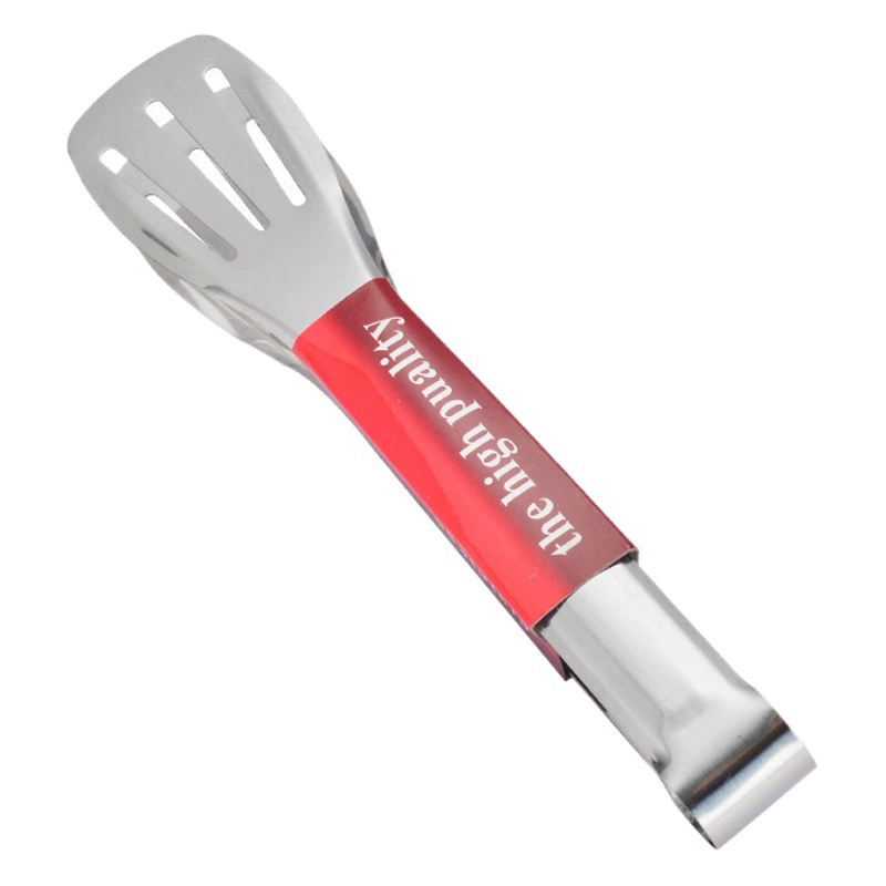 Нержавеющая сталь Кухня Еда трехстрочный зажим для хлеба барбекю блин теппаньяки зажим шведский стол фрукты овощи стейк зажим