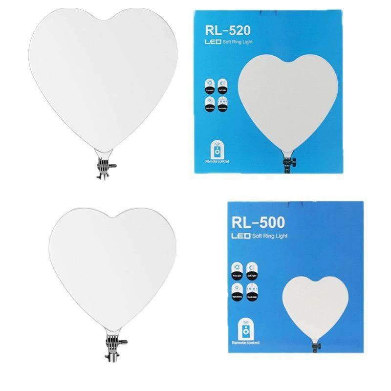 13inch полноэкранная заполняющая лампа в форме сердца с тремя цветовыми температурами, регулировкой через пульт дистанционного управления для фотографии и прямых трансляций, 18inch косметических заполняющих лампы в форме сердца.